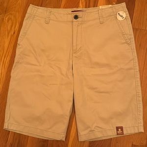 Khaki shorts 18 husky boys Arizona jean co 18H classic stone uniform school teen